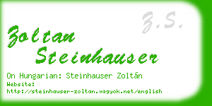 zoltan steinhauser business card
